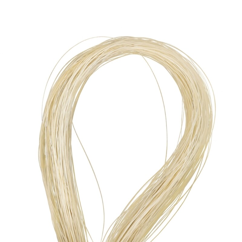 Violin Bow Horsehair Musical Bow Hair Replacement Natural White Violin