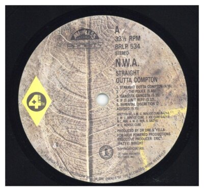N.W.A. - Straight Outta Compton '02 LP UK Reissue!VG+/EX | eBay