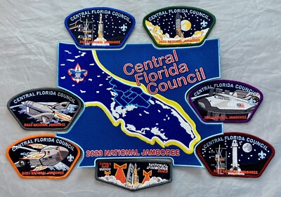 BSA Central Florida Council 2023 National Jamboree Space Patch Set - NEW