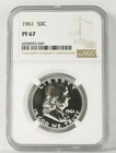 1961 50 Cents NGC PF 67 - PROOF FRANKLIN HALF DOLLAR - Silver