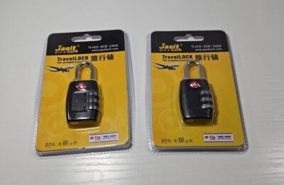 Jasit Travellock 400-808-2468 TSA Accepted Travel Locks Set Of 2 Suitcase Lock 
