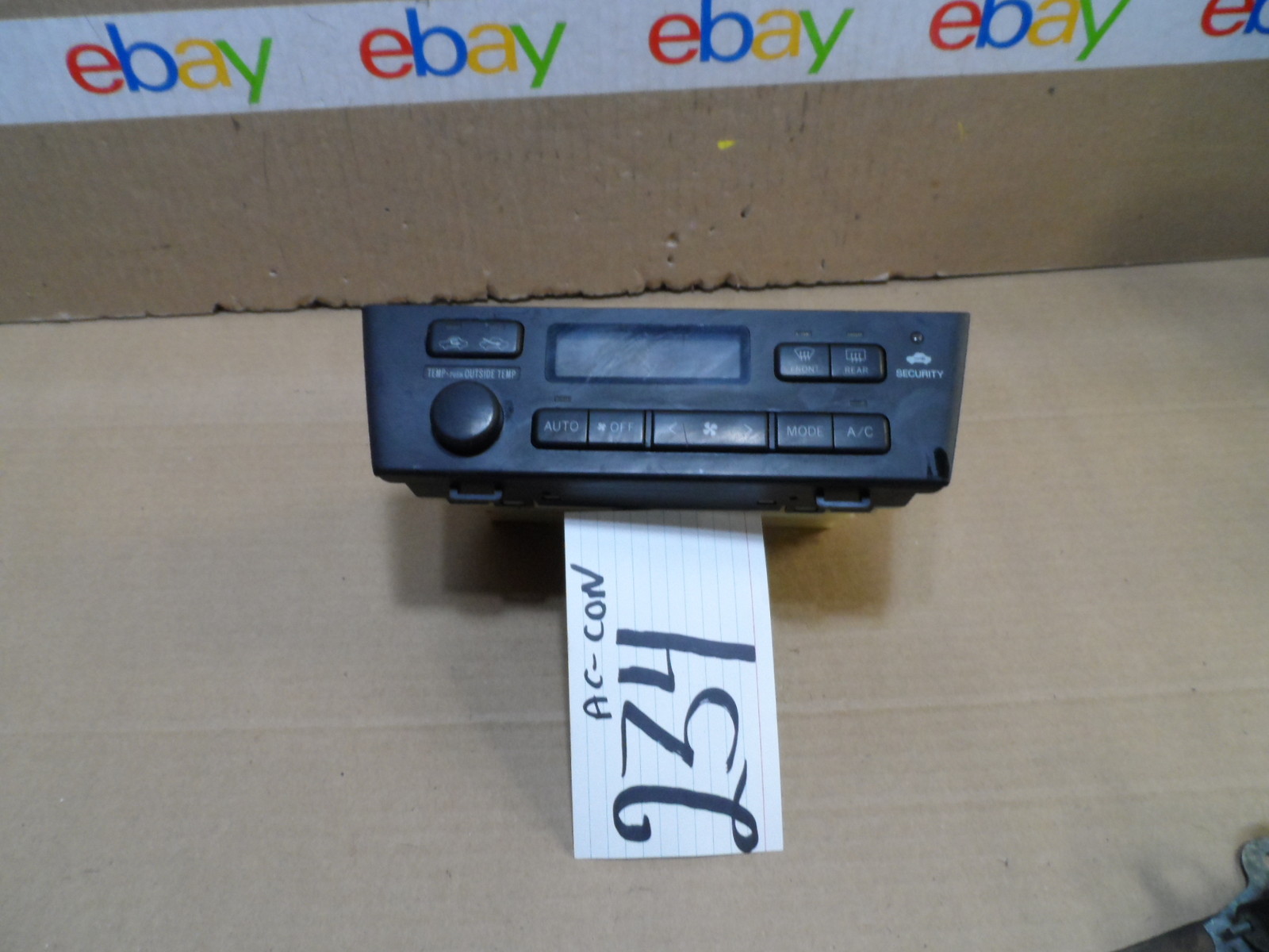 97 98 99 Lexus ES300 AC and Heater Control Used Stock #234-AC