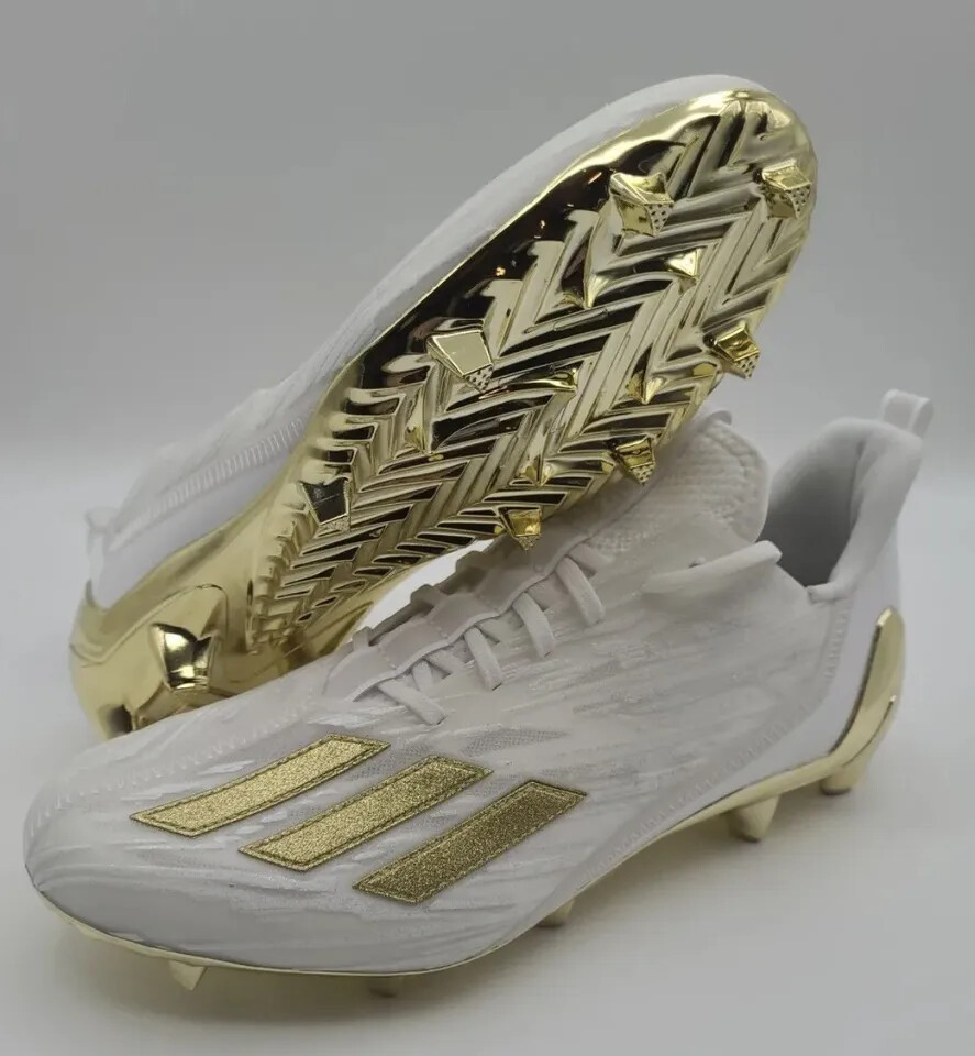 Size 7 - adidas Adizero Cleats White Gold Metallic for sale online