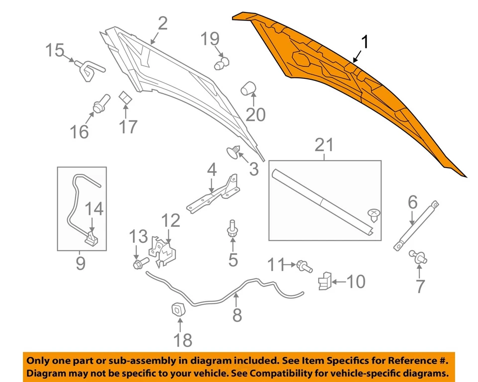 Used Hood fits: 2012 Ford F150 PICKUP Grade A - Изображение 3 из 4