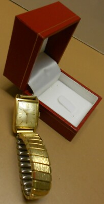 DUGENA FESTA ältere Damenarmbanduhr, Walzgold, analog, läuft!