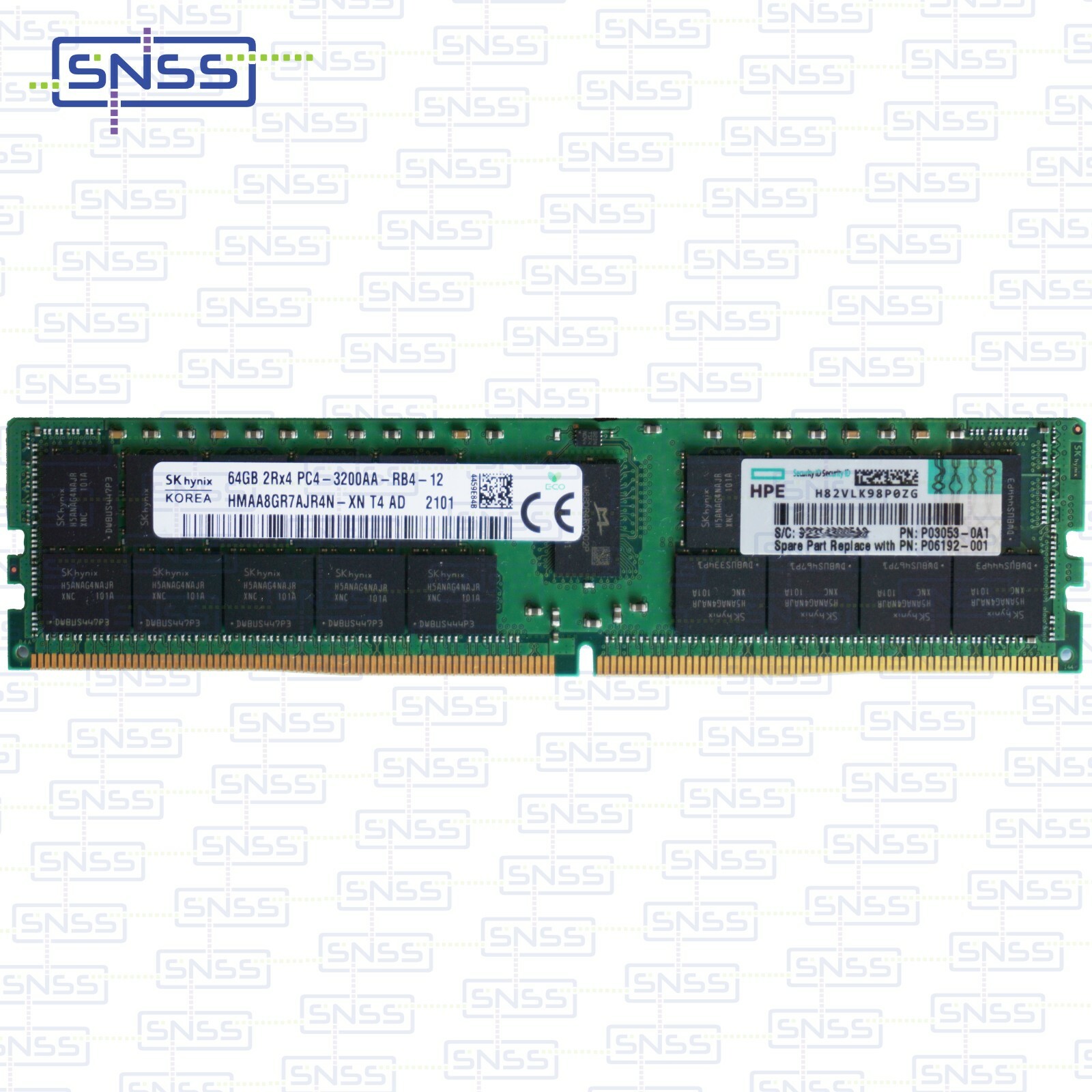 HPE 64GB 2933MHz DDR4 2RX4 ECC SMART MEMORY MODULE P00930-B21 P03053 EX VAT £495