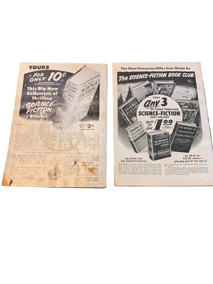 Science Fiction Adventures Magazine lot 2 C.M. Kornbluth The Slave  1957 Future Foto 4 de 4