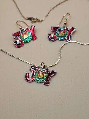  Joy Necklace & Earrings Gift Set | Goldtone 