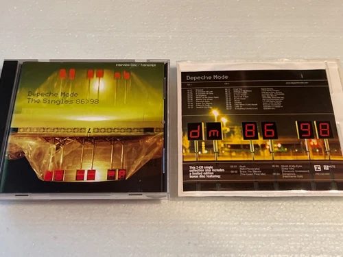 Depeche Mode The Singles 86 98 Interview Disc + Companion Remixes PROMO CD PAIR