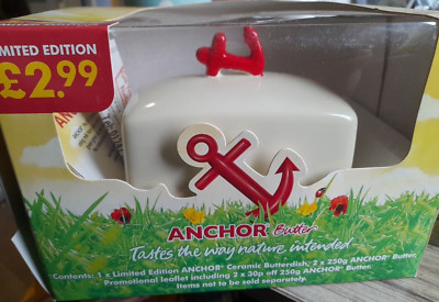 limited edition 2005 Anker Butterdose verpackt mit Safeway Quittung