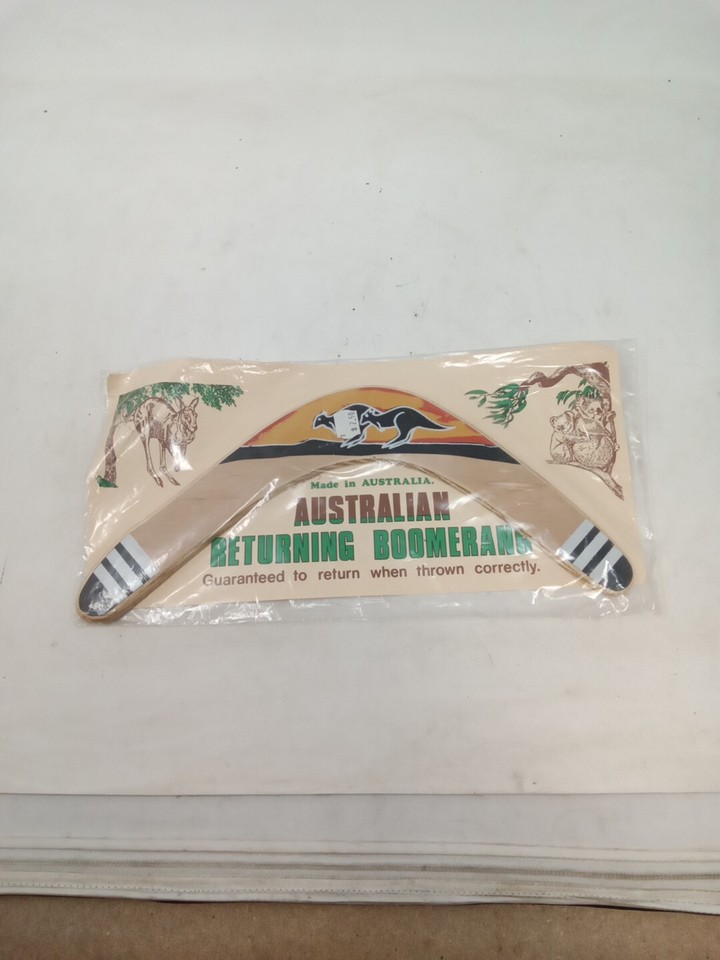 4x Wooden Australian Throwing Returning Boomerang eBay