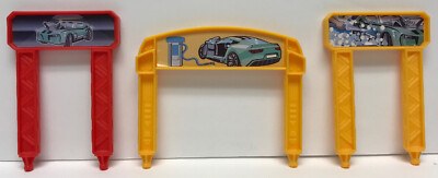 Hot Wheels Super Ultimate Garage Rot Und Gelb Zeichen Ersatzteile Packung Mit 3