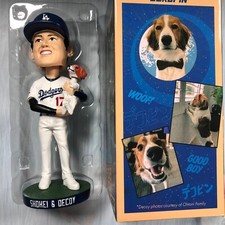 Shohei Ohtani & Decoy Bobblehead White L.A. Dodgers 8/28/24 NEW with Box