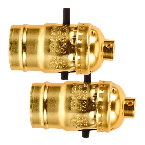 2 Pcs Plug-in Lamp Holder Light Socket Lightbulb Adapter