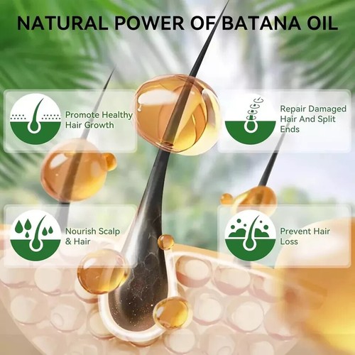 Raw Batana Oil for Hair Growth, 100% Natural Pure, Organic Batana... - Picture 4 of 8
