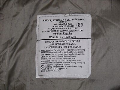 USGI ECW Gen III 3 Level 7 Light Cold Weather Parka Jacket USGI ECW Gen III 3 Level 7 Light Cold Weather Parka Jacket