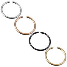 0,8mm Anneau Piercing Nez Anneau Septum Tragus Hélice Lèvres Faux Piercing Z441