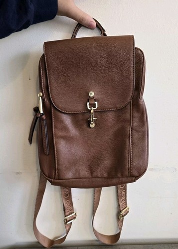 Women Calvin Klein Medium Brown Backpack - Picture 3 of 15