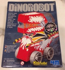 NEW DinoRobot by KidzLabs 4M. DIY Mechanical Dinosaur Robot Kit. Red