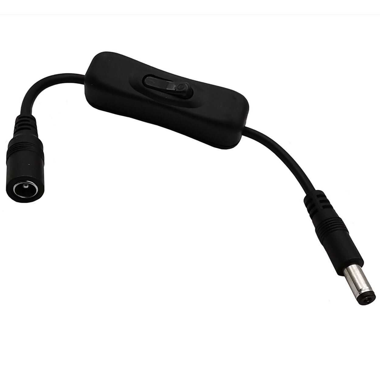 DC Power 5.5mm x 2.1mm 2.5mm M/F On/Off Switch Cable f LED CCTV ...