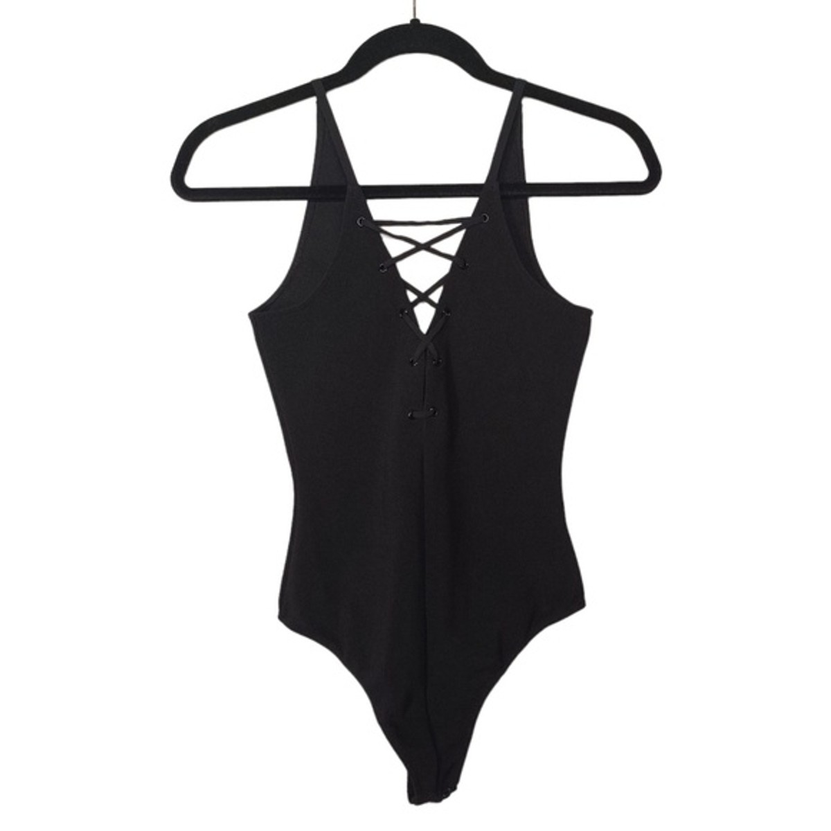 【限定値下げ・新品】andwang Cross lace tanktop 黒 Cross Over Lace Tank Top - Black | Fashion Nova