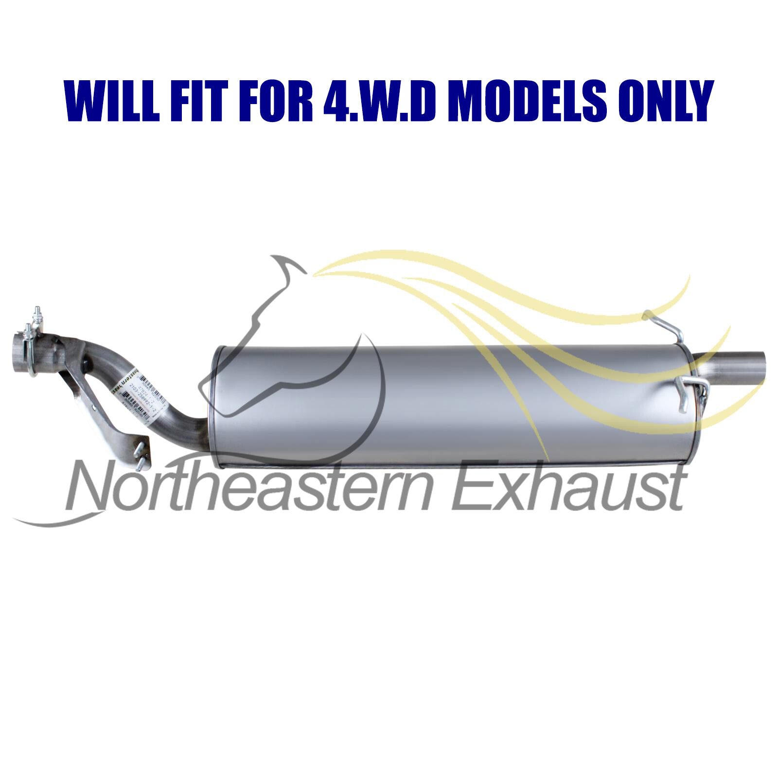 Stainless Steel Y-Pipe Exhaust Muffler Kit fits: 2002-2004 Nissan Xterra 3.3L