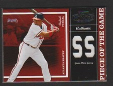 2004 PLAYOFF HONORS PIECE OF THE GAME USED JERSEY RELIC RAFAEL FURCAL SP #/250