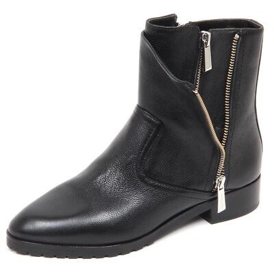 E4718 stivaletto donna black MICHAEL KORS ANDI FLAT scarpe boot shoe woman - Photo 1/4