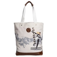 Neve Colorado Tote Bag ski themed Breckenridge Steamboat Keystone Telluride