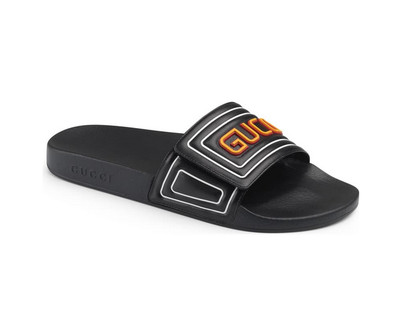 gucci black pool slides