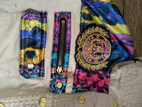 Coogi Long Sleeve Button Front Shirt Blouse Womens with Belt Size Large~P3 - Picture 4 of 6