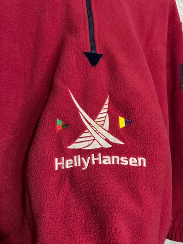 Chaqueta de hombre Helly Hansen vintage polar roja media cremallera talla S - Imagen 2 de 10