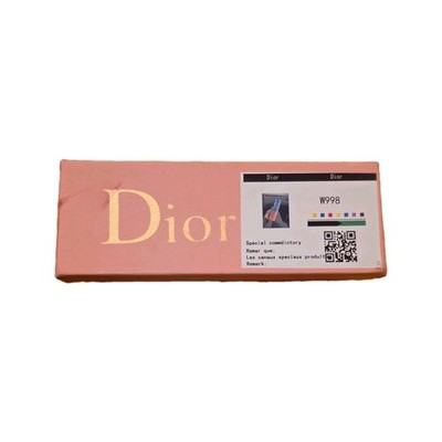Dior Gradient Blue Pink Metal Round Bottle W998 One-Piece Set Blue Pink Design