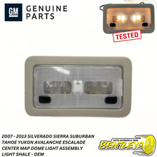 2007 - 2013 Silverado Sierra Tahoe Overhead Map Dome Light W Buttons Light Shale