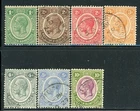 BRITISH HONDURAS 92-98 SG126-32 Used 1922-33 KGV short set of 7/13 CV$18