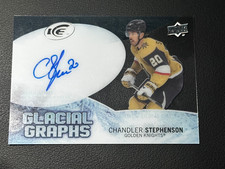 23/24 2023 UPPER DECK ICE UPDATE CHANDLER STEPHENSON GG-ST GLACIAL GRAPHS AUTO