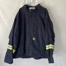 Carhartt FR Full Swing Men's 4XL Relaxed Fit Quick Duck Jacket OJ2179-FRM Blue