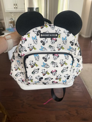 #ad Aldi Exclusive Mickey amp; Co. Mickey amp; Friends Mini Faux Leather Backpack $30.00