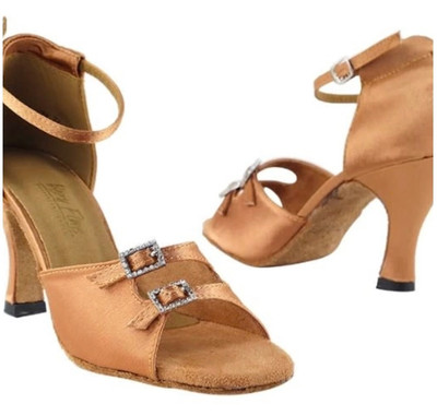 Women's 1620 Latin Ballroom Dance Shoes - Veryfine- 2.5  Heel US Size 7