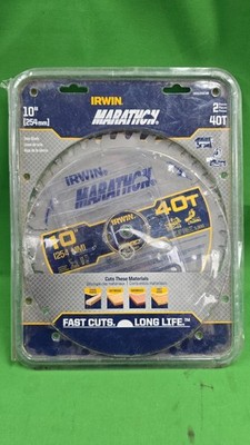 Irwin 10'' Marathon 40t Saw Blade NEW ONLY ONE BLADE (E12)