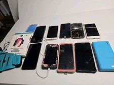 9 CELL PHONES 2 working , POWER BANK, NEW PHONE WRIST HOLDER PARTS/REPAIR