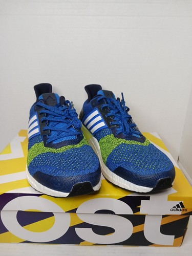 Adidas UltraBoost ST Men's Sz 12 Blue Running Shoes Continental Sole BA7837 - Picture 2 of 15