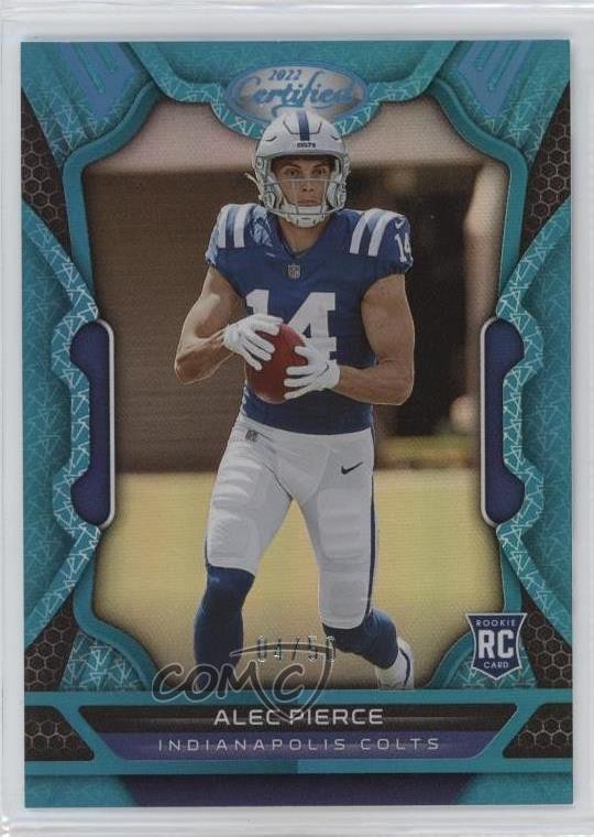 2022 Certified Rookies Mirror Teal 4/50 Alec Pierce #136 Rookie RC rp9