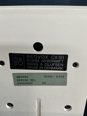 Pair of Bang & Olufsen Beovox CX50 White Speakers - Untested | eBay