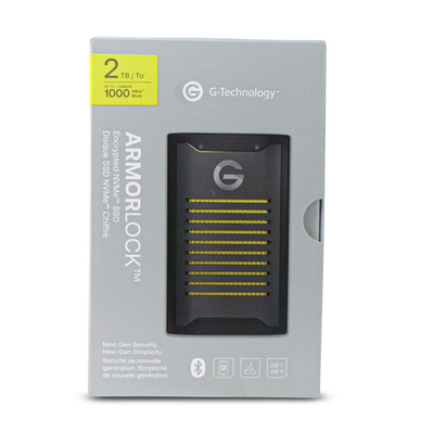WD G-Technology ArmorLock 2TB USB 3.2 Gen 2 USB-C Unlocked NVMe External SSD