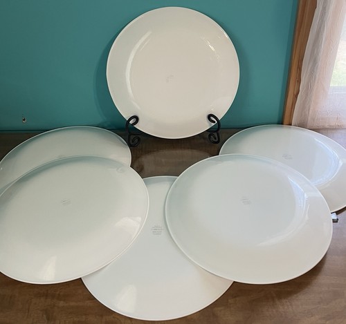 Corelle Classic Cafe Blue Stripe 10" Dinner Plates, Set of 6, A-27 - Picture 4 of 7