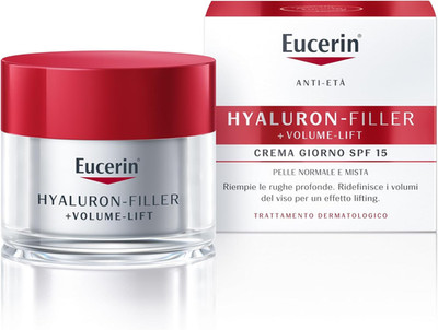 Eucerin Hyaluron-Filler + Volume-Lift Tagescreme LSF 15 50 ml, Anti Gesichtscreme