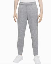 Nike Therma-FIT Older Boys Tapered Logo Training Sweatpants, Smoke Grey, Medium