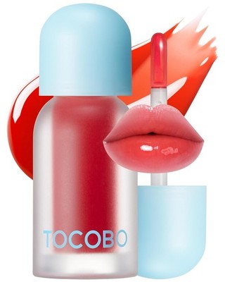 TOCOBO  Real Juicy Plumping Lip Hydrating Oil High Shine Gloss  Chill Red 0.12oz