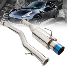 Megan 4.5" Burnt Blue Tip CBS Exhaust System for 09-21 Nissan 370Z Z34